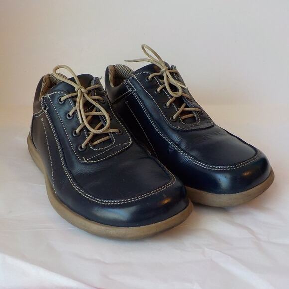 Franco Padior Blue Comfort Shoes Lace Up Women size 5.5 M US / 36 EU Square Toe - Picture 1 of 10